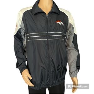 Men’s NFL Denver Broncos Sports Illustrated Zip-Up Windbreaker Size L